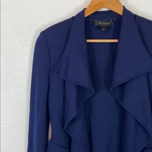 St. John Navy Waterfall Open Cardigan Santana 4